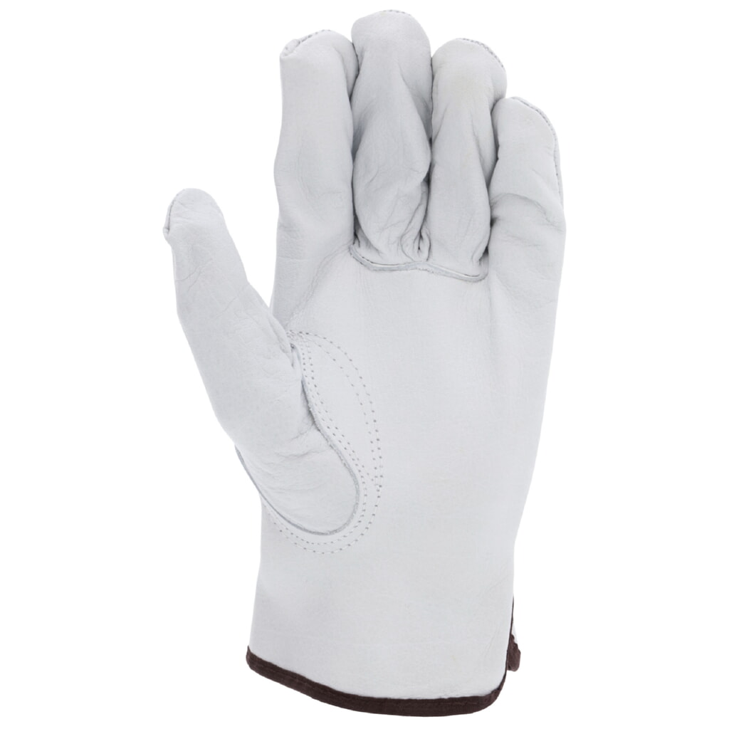 MCR Safety Gloves Grain Buffalo driver Keystne Thmb, hem (3313S)