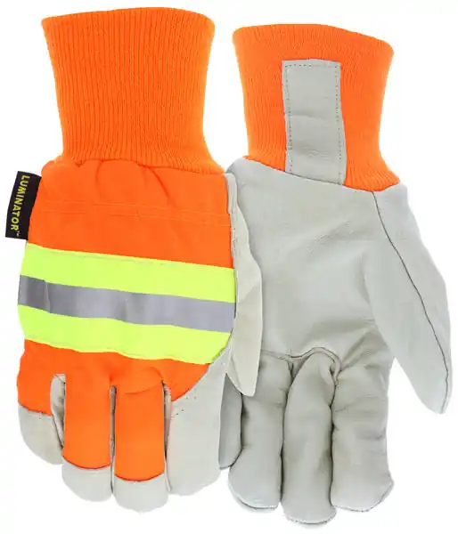 MCR Safety Gloves Reflect Gr Pig Drvr, Waterproof, Insulat (34411XL)