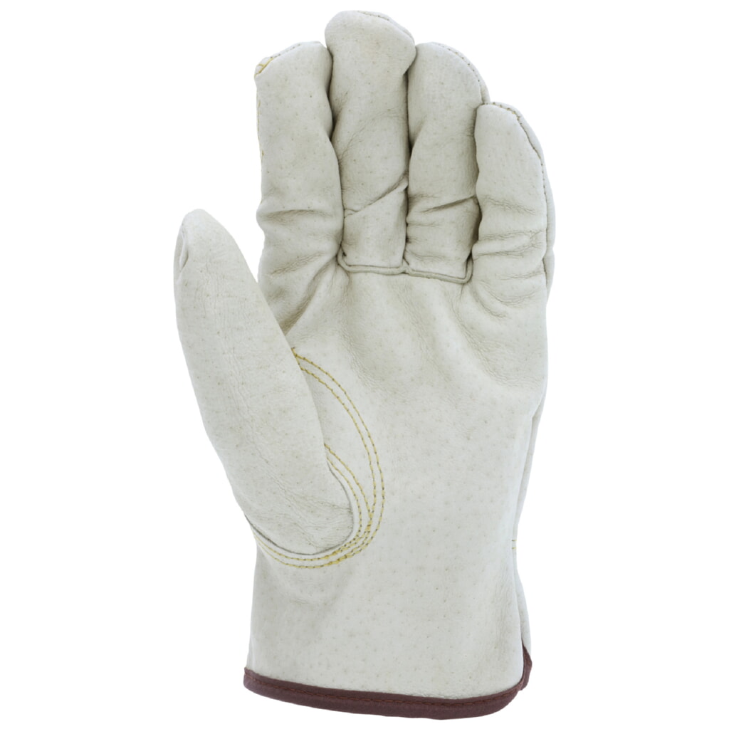 MCR Safety Gloves Ind Grade Pig Drvr Red Fleece Lnd Key Th (3451L)