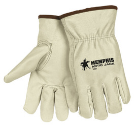MCR Safety Gloves Prem Pig Grn Drvr Thermosock Xtra KeyThb (3460XL)