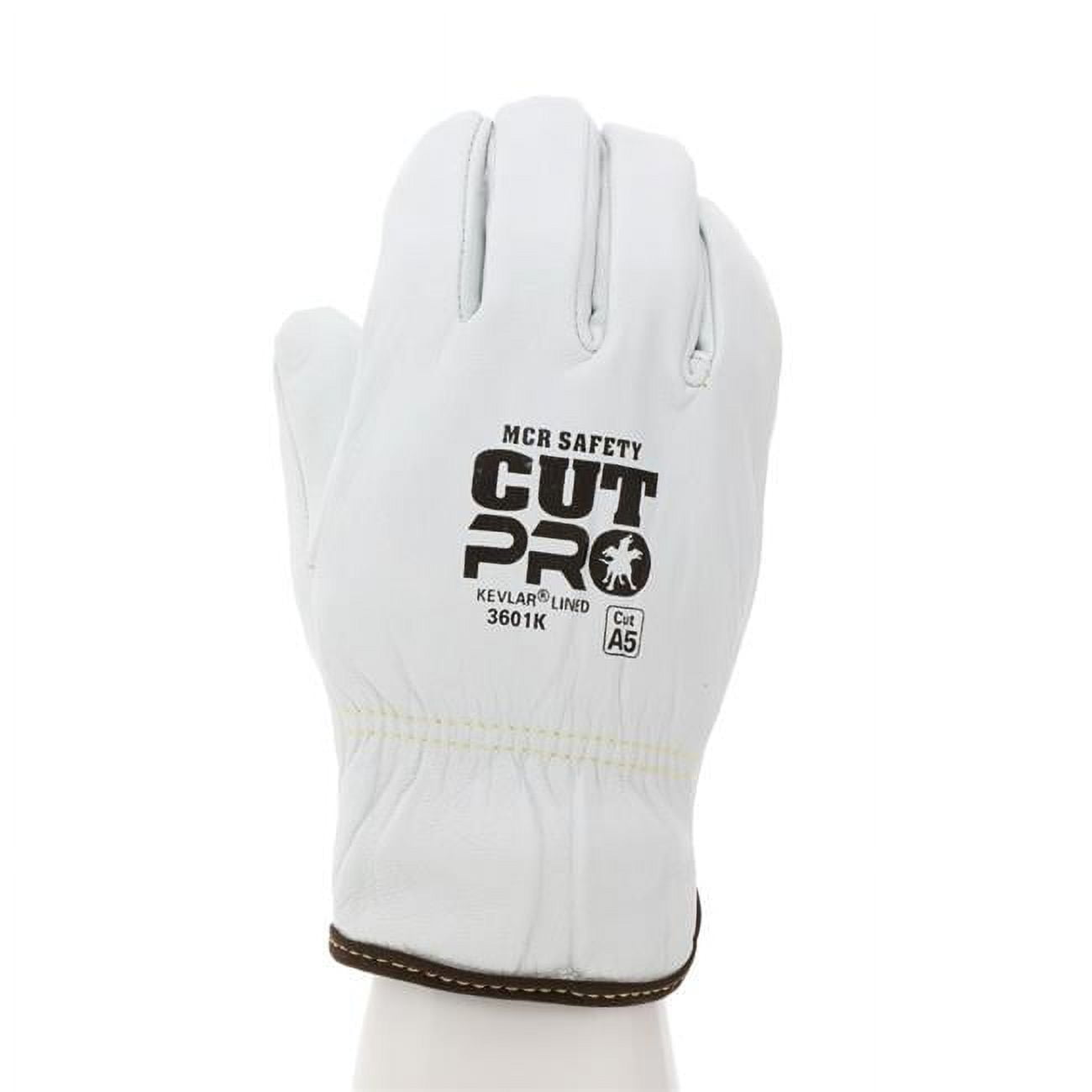 MCR Safety Gloves Prem Goat Grain Driver w/Straight Thumb (3601L)