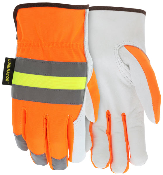 MCR Safety Gloves Reflective Grain Goat Driver (36111XL)