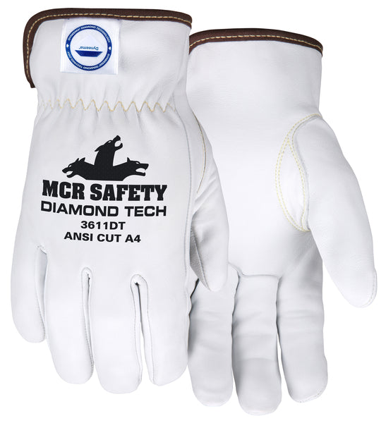 MCR Safety Gloves CutPro Diamond Tech Goat Driver (3611DTM)