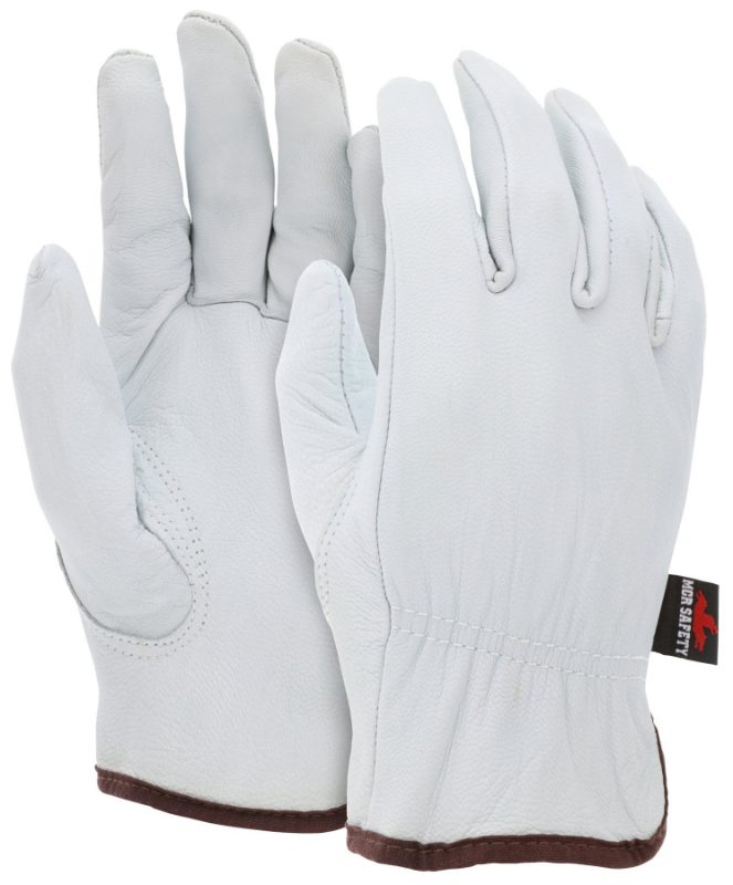 MCR Safety Gloves Prem Goat Grain Driver w/Keystone Thumb (3611S)