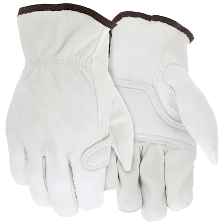 MCR Safety Gloves Goat Grain Drvr w/Kystne Thb Padded DP (3615DPXXL)