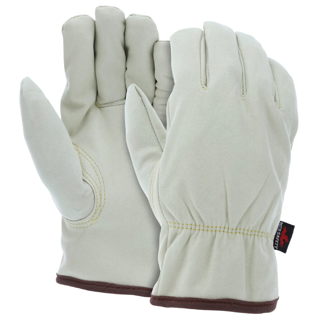 MCR Safety Gloves Beige PU/Nylon blend Drvr Dbl Palm Wing (3730DPM)