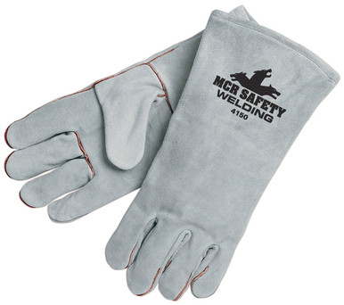 MCR Safety Gloves Standard Shldr Gray Welder (4150B)