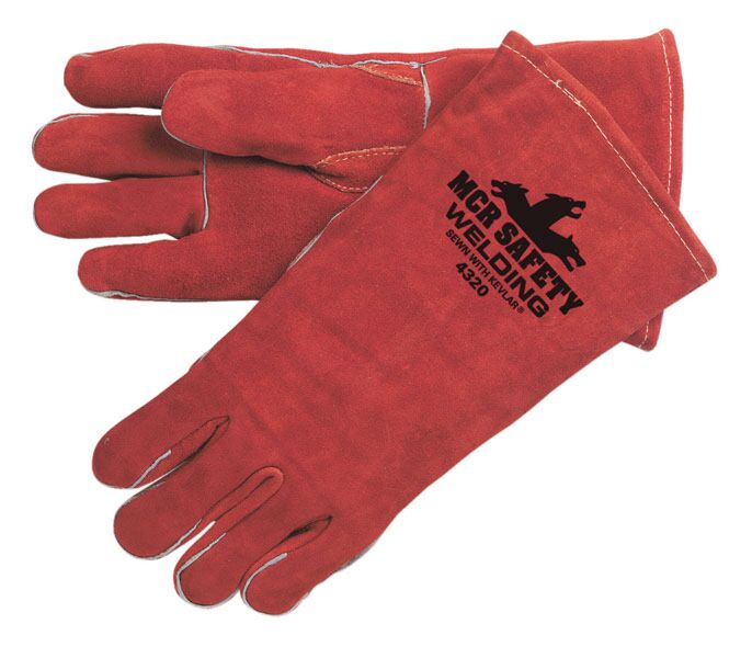 MCR Safety Gloves Select Split Welders sewn with Kevlar (4320)