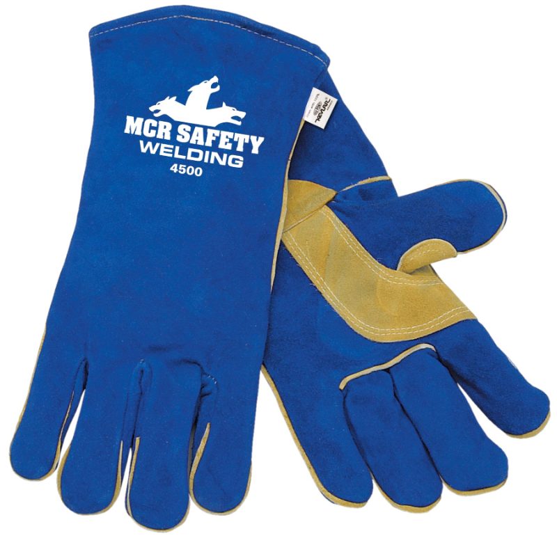 MCR Safety Gloves Blue Select Leather Small Welder (4500S)