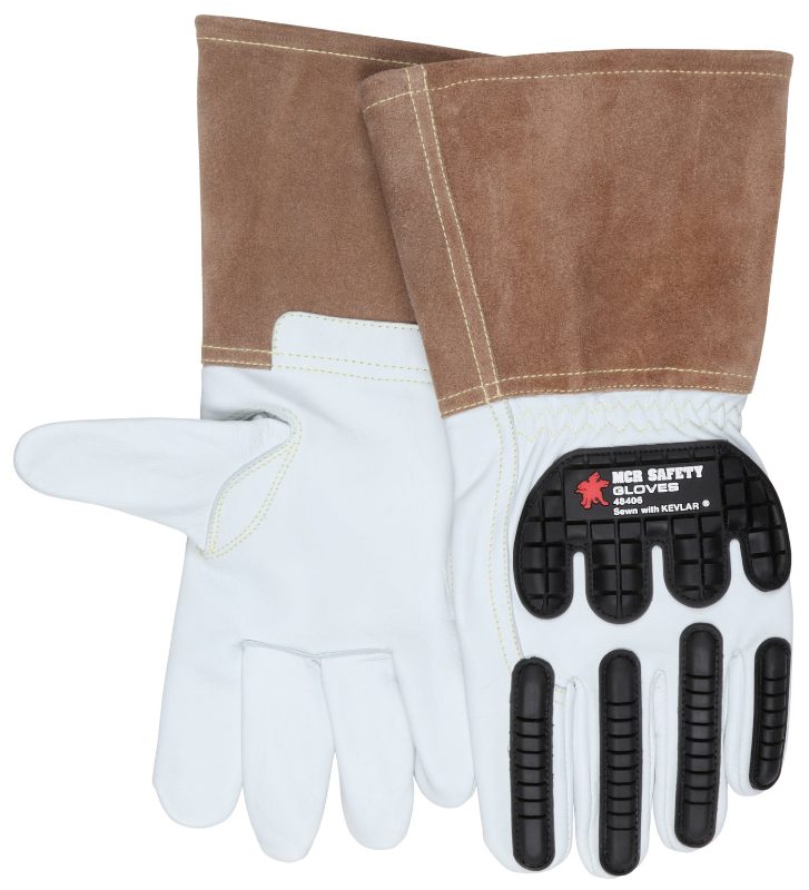 MCR Safety Gloves Grain Goat Mig Thinsulate w/ TPR M (48406TM)