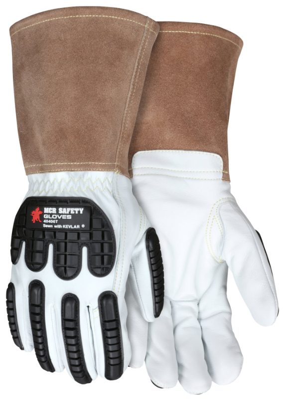 MCR Safety Gloves Grain Goat Mig Thinsulate w/ TPR XL (48406TXL)