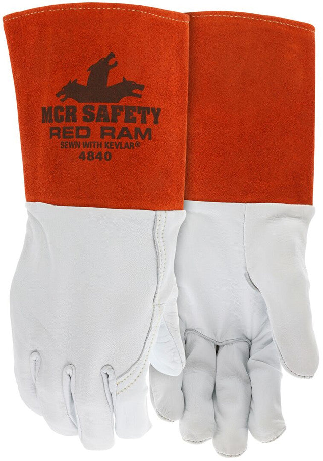 MCR Safety Gloves Gr Goat Red Ram Mig (4840S)