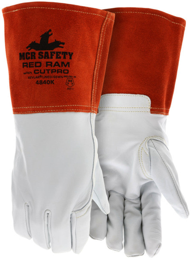 MCR Safety Gloves Gr Goat Red Ram Mig (4840XL)
