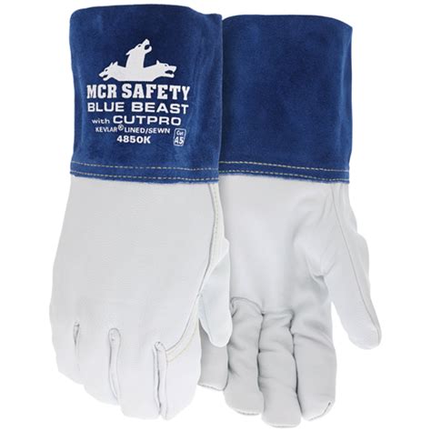 MCR Safety Gloves Grain Goat Kevlar Lined MigTig Gloves S (4850KS)
