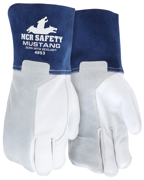 MCR Safety Gloves Grain Goat Kevlar Lined MigTig Mitt M (4853M)