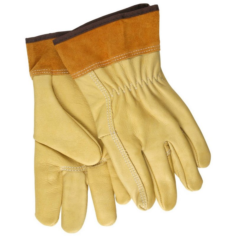 MCR Safety Gloves Cow Grain Mig/Tig Welder Glove XL (4903LXL)