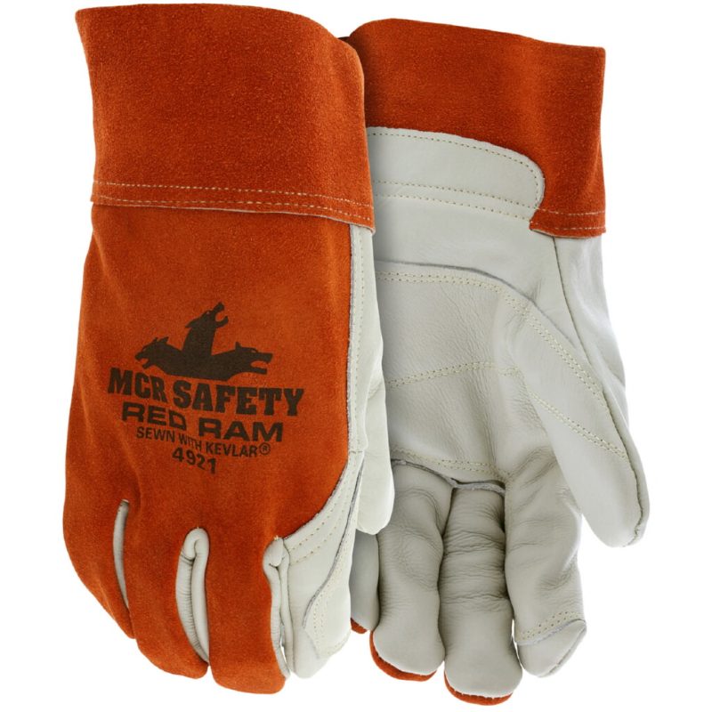 MCR Safety Gloves Double Palm Grain MigTig XL (4921XL)