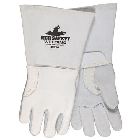 MCR Safety Gloves Pearl Grain Elkskin Welder Kevlar Sewn L (49750L)