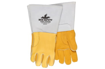 MCR Safety Gloves Gold Grain Elkskin Welder Kevlar Sewn XL (49751XL)