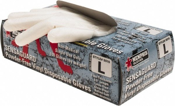 MCR Safety Gloves Vinyl Disposable Powder Industrial Grade (5019M)