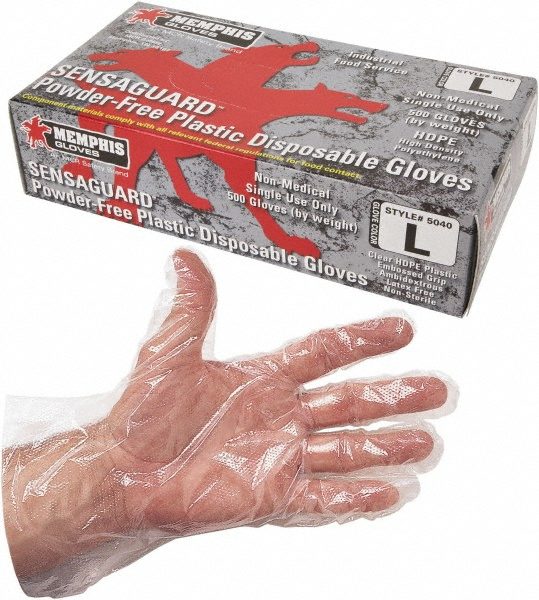 MCR Safety Gloves Polyethylene Disp PF – ind grade (5040XL)