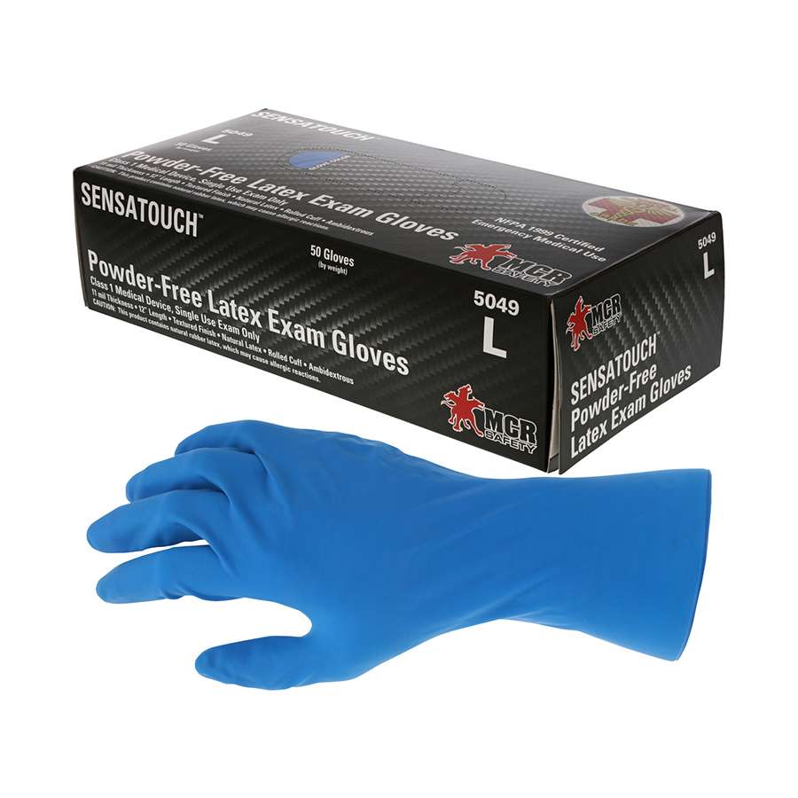 MCR Safety Gloves Emt, Hi-Risk, Latex Pwd Free (5049S)