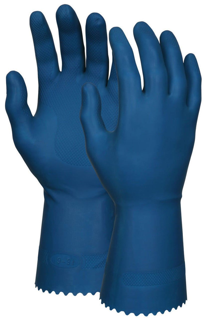 MCR Safety Gloves Blue Latex Canners (5099B)