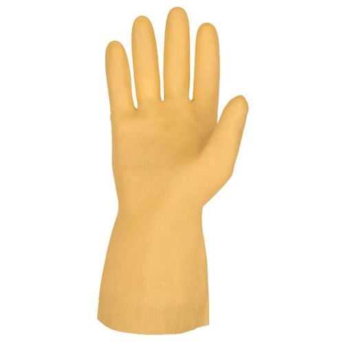 MCR Safety Gloves Natl 18 mil unlined 12" latex canner (5110XL)