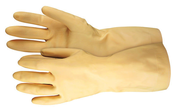 MCR Safety Gloves Unlined Latex , Straight Cuff (5180E)