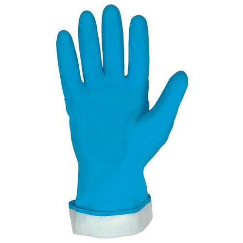 MCR Safety Gloves Flock Lined Blue Latex (5290B)