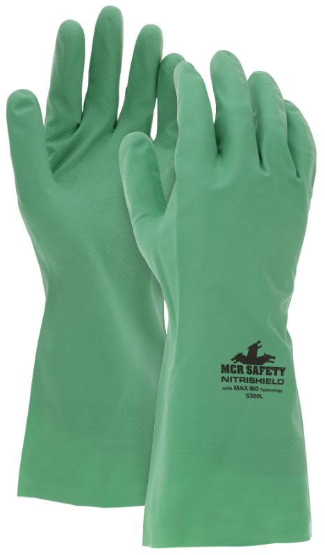 MCR Safety Gloves Green Unlined 11 Mil Nbr (5308)