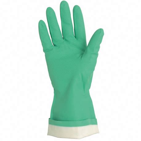 MCR Safety Gloves Green Flocked 15 Mil Nbr (5317E)
