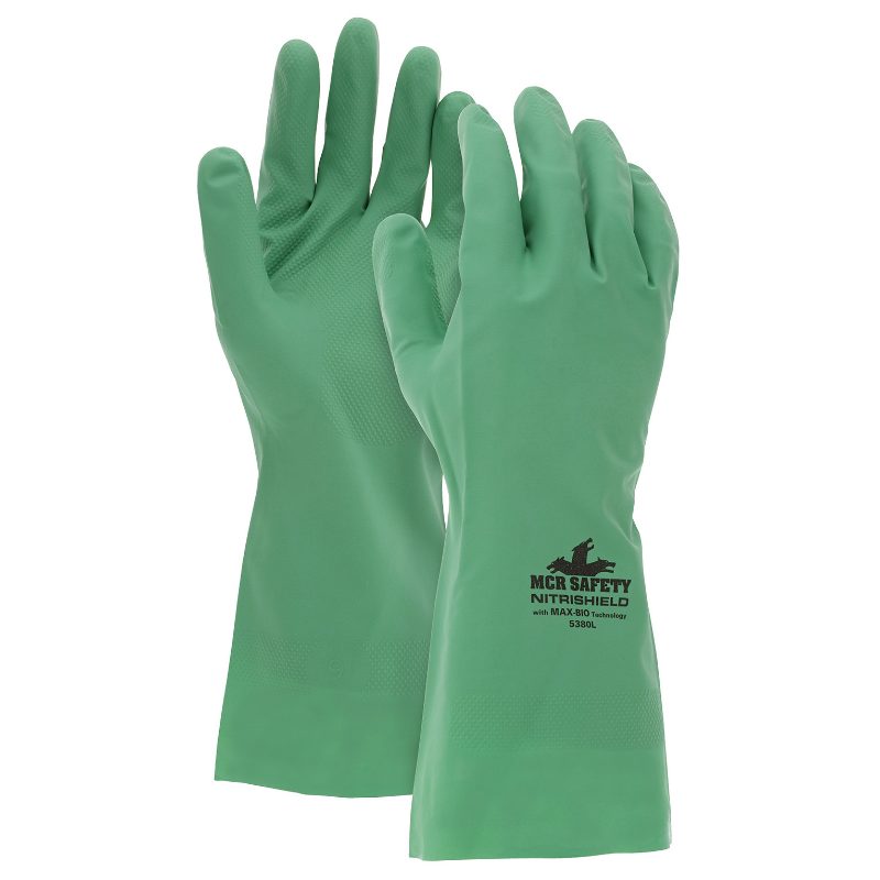 MCR Safety Gloves 8 Mil biodegradable Unlined Nitrile 12" (5380XL)