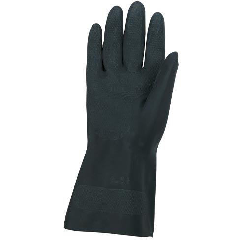 MCR Safety Gloves Black Neoprene, 30 Mil (5435XL)