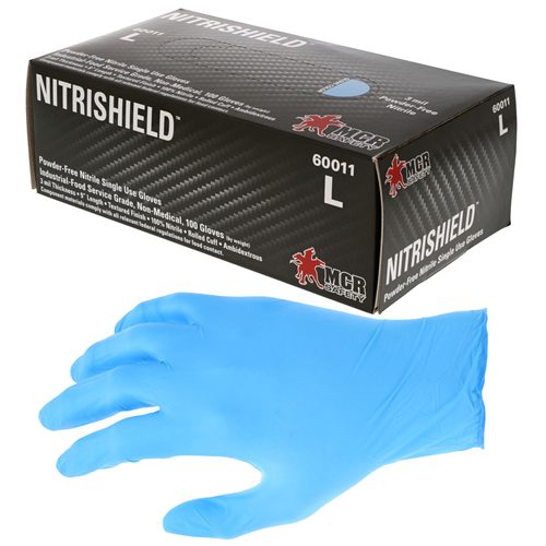 MCR Safety Gloves Economy, Powder Free, Nbr L (60011L)