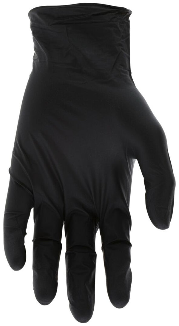 MCR Safety Gloves 6mil Black Nitrile m (6006BM)
