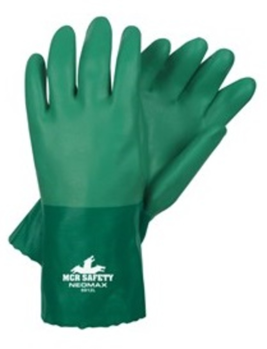 MCR Safety Gloves Green 4 Mil Medical NBR M (6010GM)