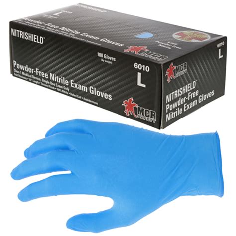 MCR Safety Gloves Blue 4 mil Medical grade Nitrile Disp (6010S)