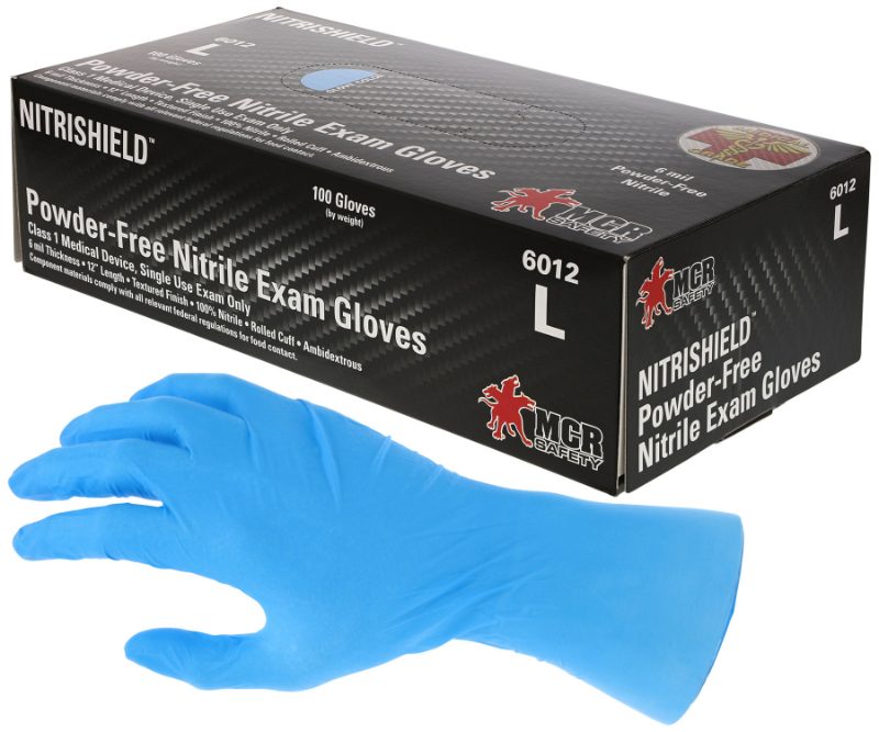 MCR Safety Gloves Xtra Long , Medical Nbr (6012S)