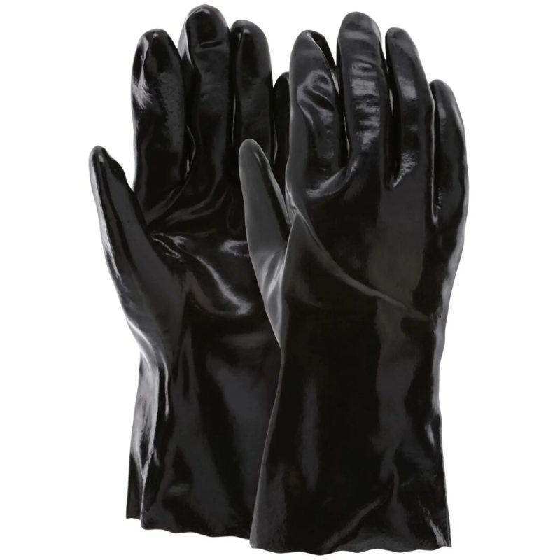 MCR Safety Gloves Black Econ PVC 12" (6212)