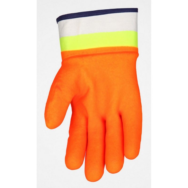 MCR Safety Gloves Hi-Vis Orange Over Hi-Vis Lime (6410SCHV)