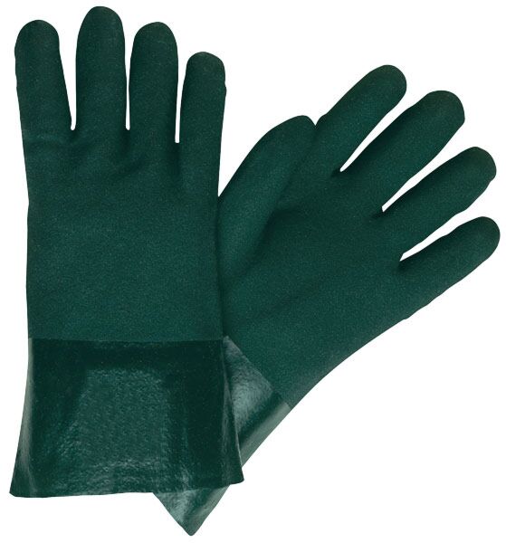 MCR Safety Gloves Econ Green PVC 12" (6422)