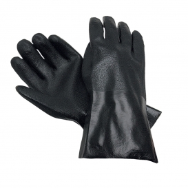 MCR Safety Gloves Black Double Dipped Sandy 12" (6522S)