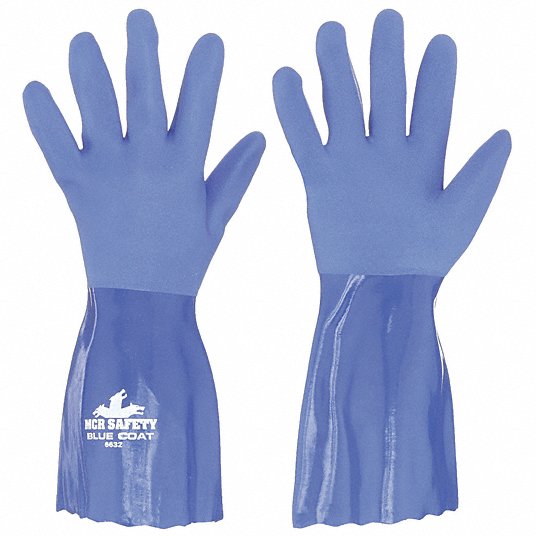 MCR Safety Gloves Bluecoat, PVC, 12 Inch (6632XXL)