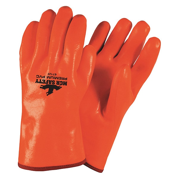 MCR Safety Gloves Foam Orange Smooth 12" (6712F)