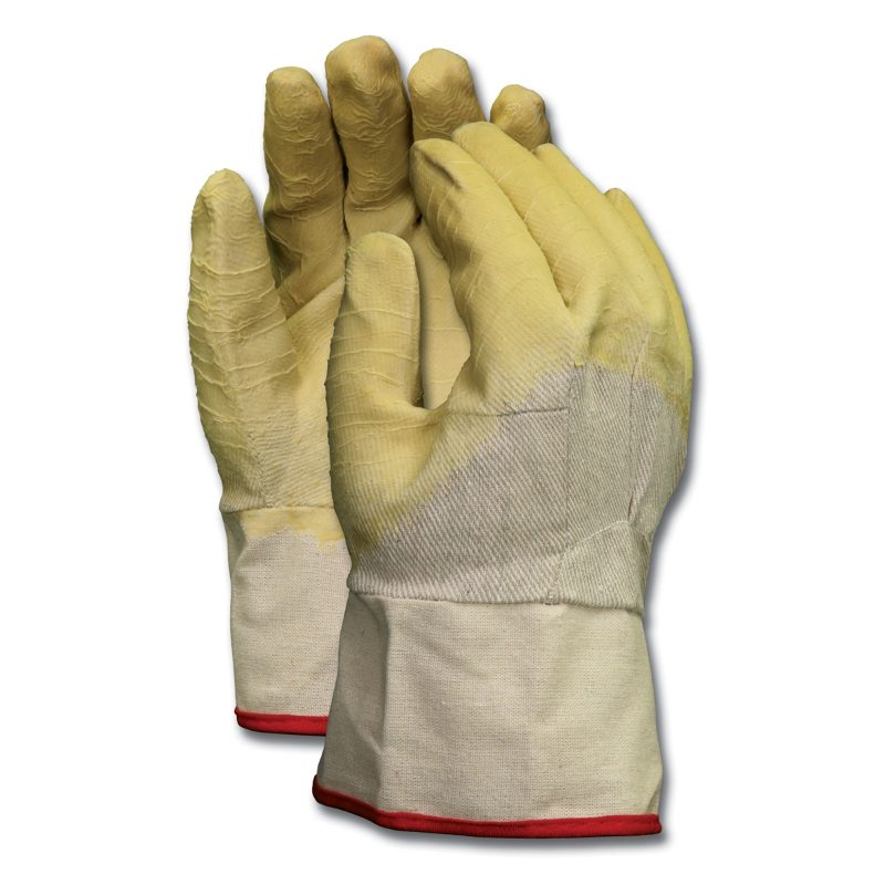 MCR Safety Gloves Rubber Dip,Canvas, Duck Cuff (6810)