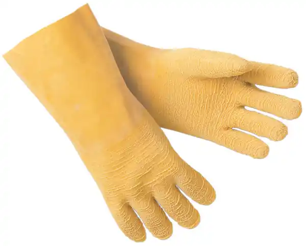 MCR Safety Gloves Rubber Dip, Interlock, 12" XL (6845XL)