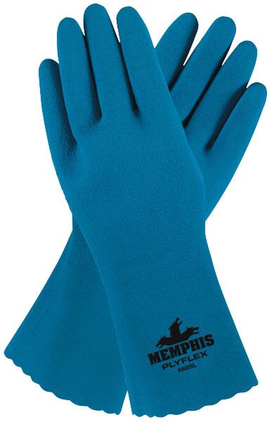 MCR Safety Gloves PLYFLEX RBR DIP 12" (6885XXL)