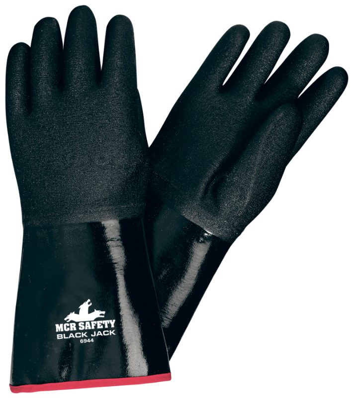 MCR Safety Gloves Blackjack, 14", Large XL (6924XL)