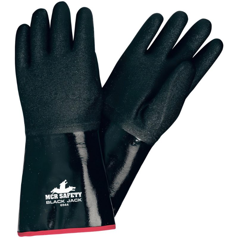 MCR Safety Gloves Blackjack, 14", Large XXL (6924XXL)
